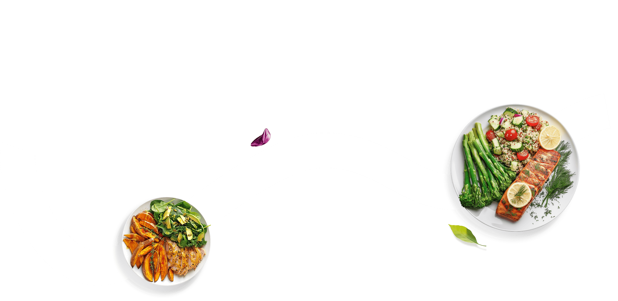 Тарелки с едой